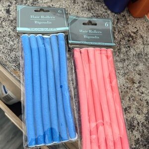 two pack of hair rollers, 12 in total great for styling your hair without heat